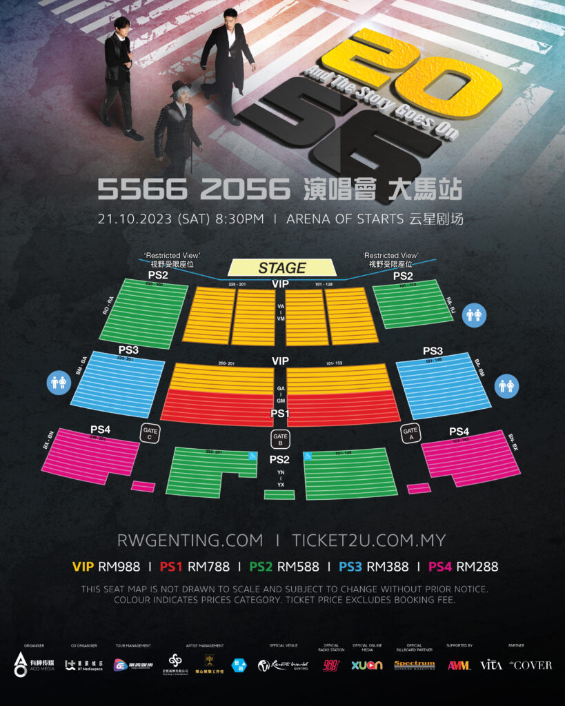 20230901 5566 CONCERT LIVE IN GENTING SEATING MAP