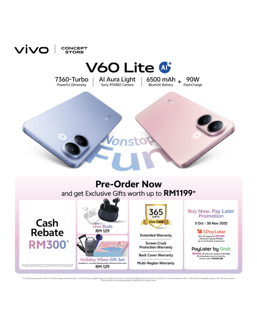 vivo V60 Lite 5G强势登陆大马- 史上最硬核Lite来啦!售价从 RM1,199 起 11 V60 Lite 5G Preorder KV 1